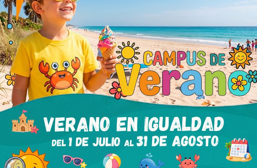 CARTEL CAMPUS VERANO 2026 - AYTO ECIJA - VERANO EN IGUALDAD