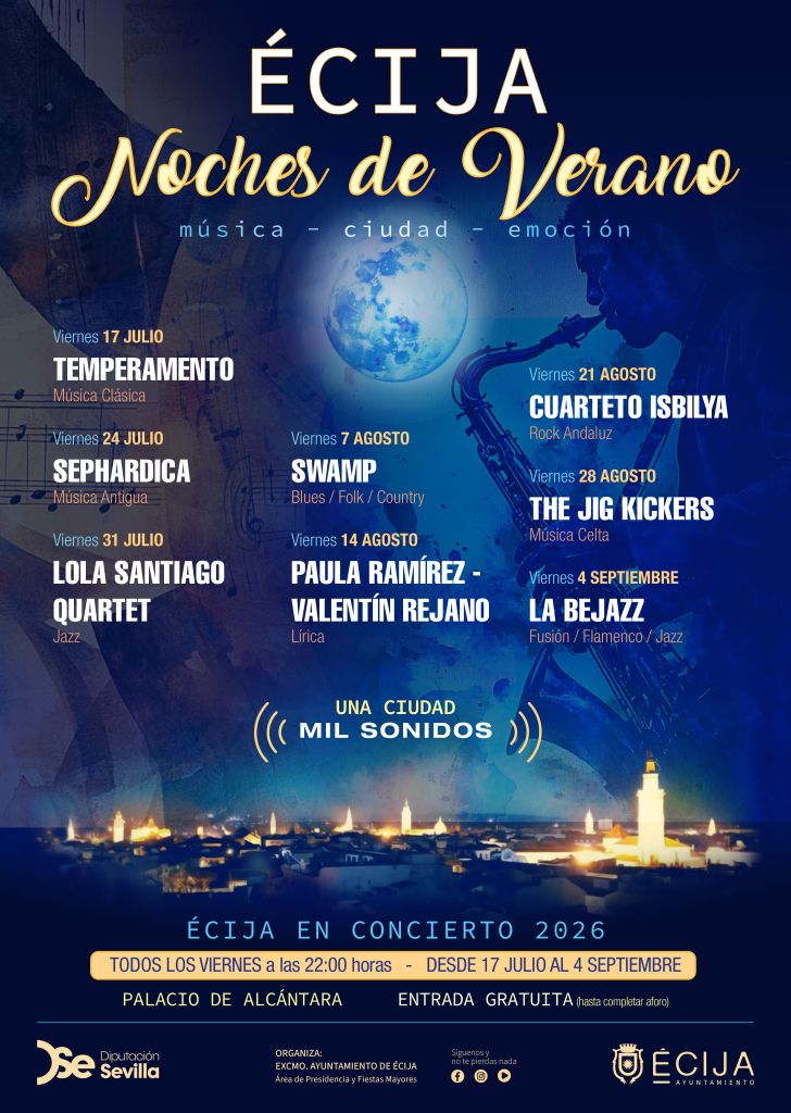 Noches de Verano. Écija en Concierto 2026